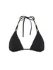 Bügelloser Triangel-Bikini - Schwarz