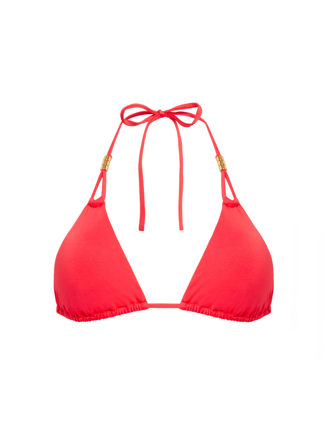 Bügelloser Triangel-Bikini - Flamingo
