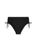 Bikini-Slip mit hohem Bund. - Schwarz
