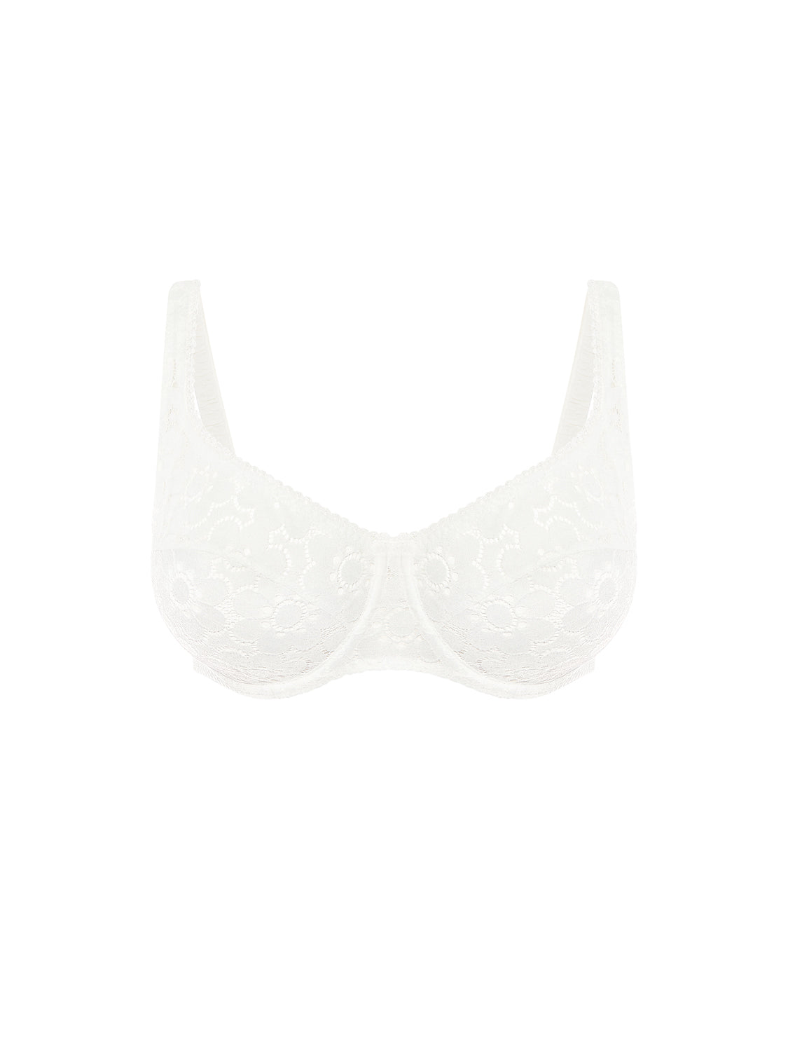 Tief ausgeschnittener Full-Cup-BH - Natur