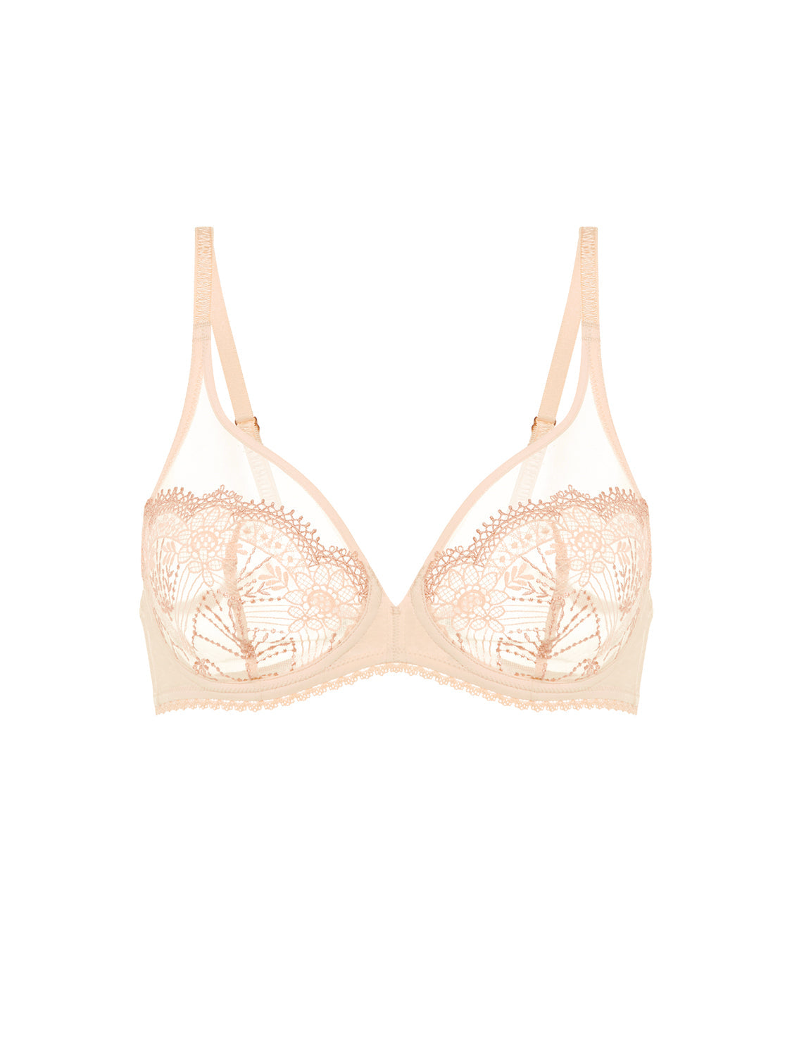 Bügel-BH mit tiefem Ausschnitt - Schickes Beige