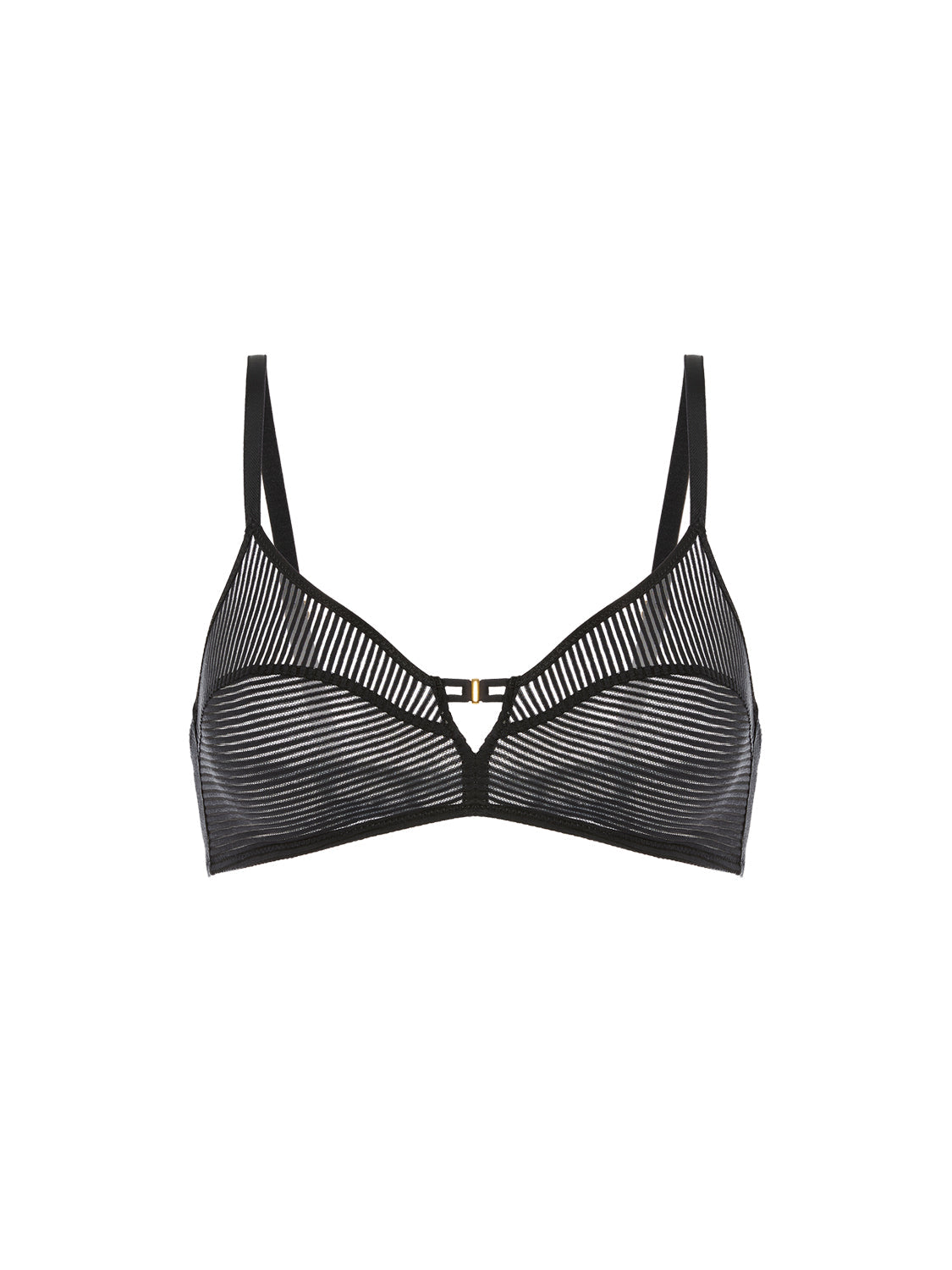Weicher Triangel-BH mit Softcup - Schwarz