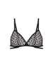 Weicher Triangel-BH mit Softcup - Schwarz