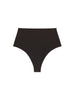 Shaping-Tanga mit hohem Bund - Schwarz