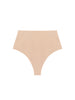 Shaping-Tanga mit hohem Bund - Rosé-Nude