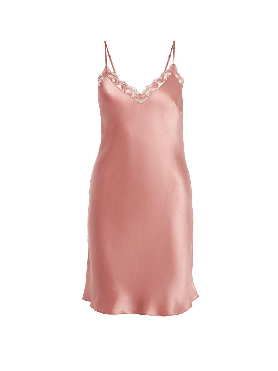 NachtHemdbluse - Smokey-Rosa