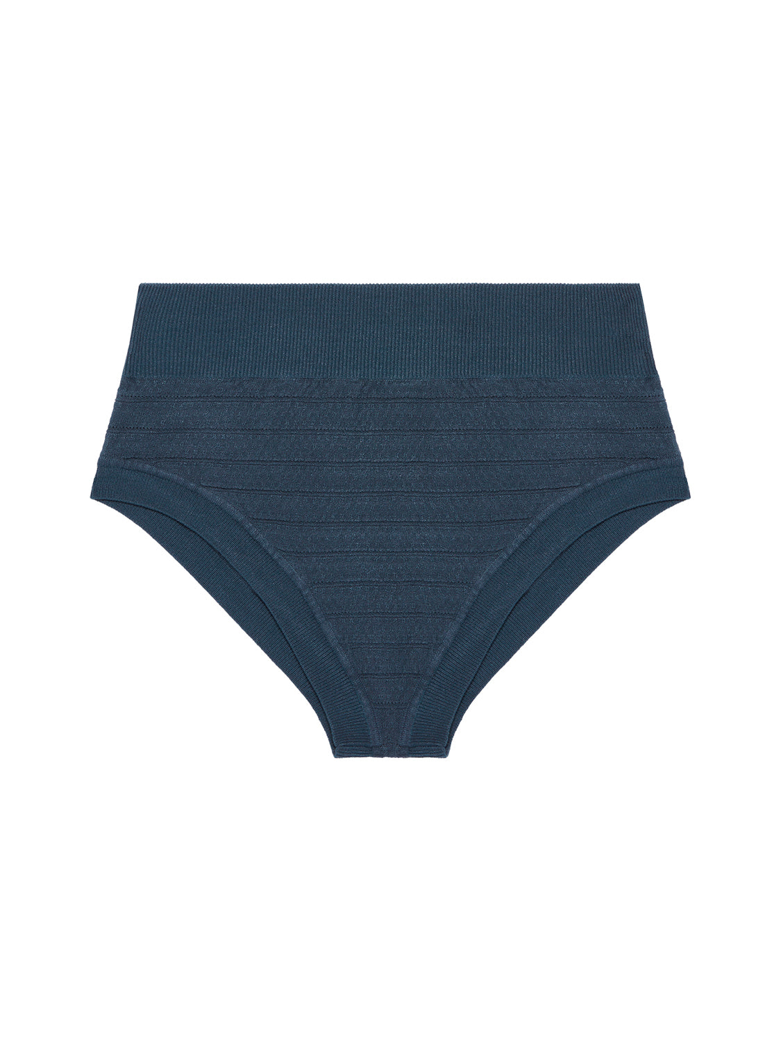 High-Waist-Slip. - Petrolblau