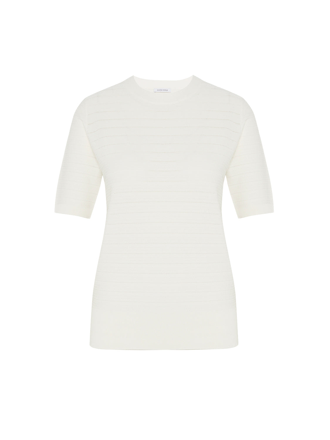 Kurzarm-T-Shirt - Natur