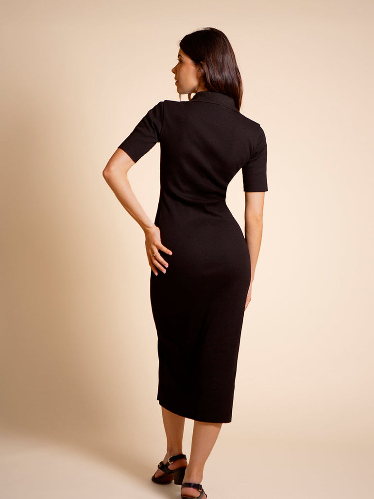 Langes Kleid - Schwarz