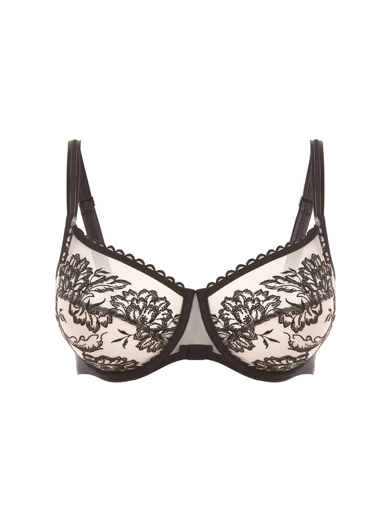 Full-Cup-BH mit eckigem Ausschnitt - Light Tatoo