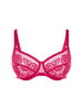 Full-Cup-BH mit eckigem Ausschnitt - Cranberry