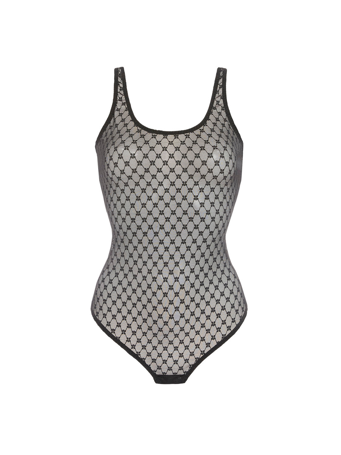 Figurformender Bodysuit - Schwarz