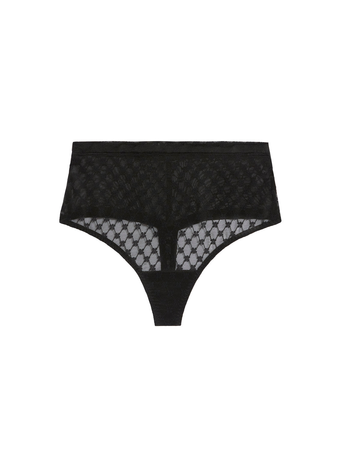 Shaping-Tanga mit hohem Bund - Schwarz
