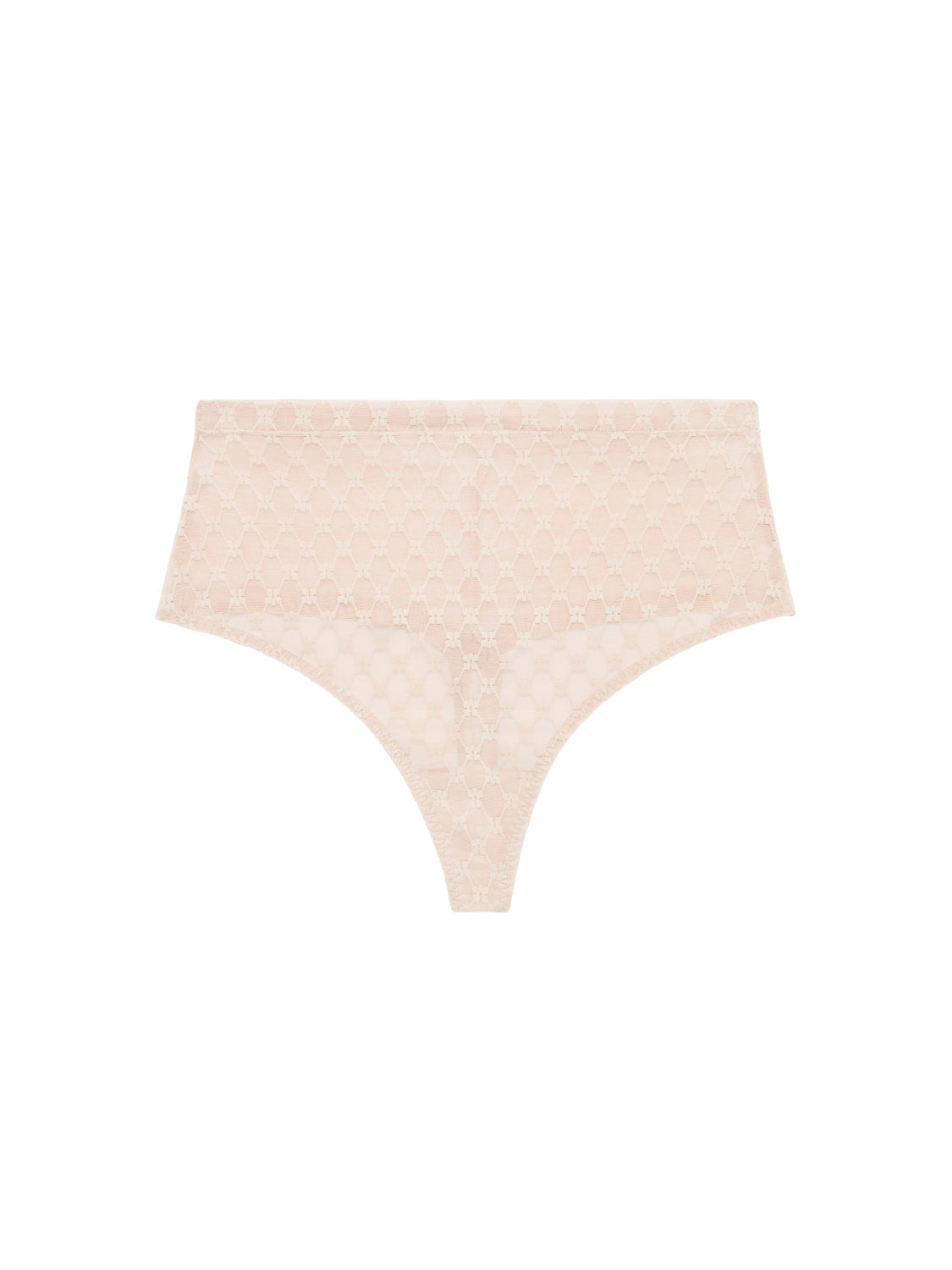 Shaping-Tanga mit hohem Bund - Rosé-Nude