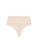 Shaping-Tanga mit hohem Bund - Rosé-Nude