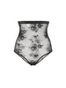 Retro-Slip mit hohem Bund - Schwarz