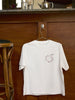 Oversize-T-Shirt mit Stickerei - Weiß