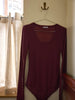 Ready-to-Wear-Body aus warmem Jersey - Herbstrot