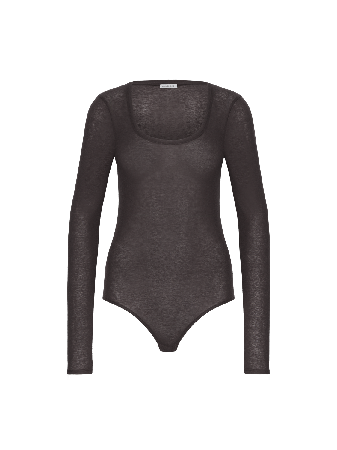 Ready-to-Wear-Body aus warmem Jersey - Granit