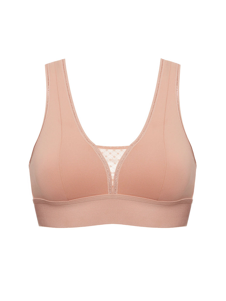 Bügelloser Sport-BH - Yogi-Pink
