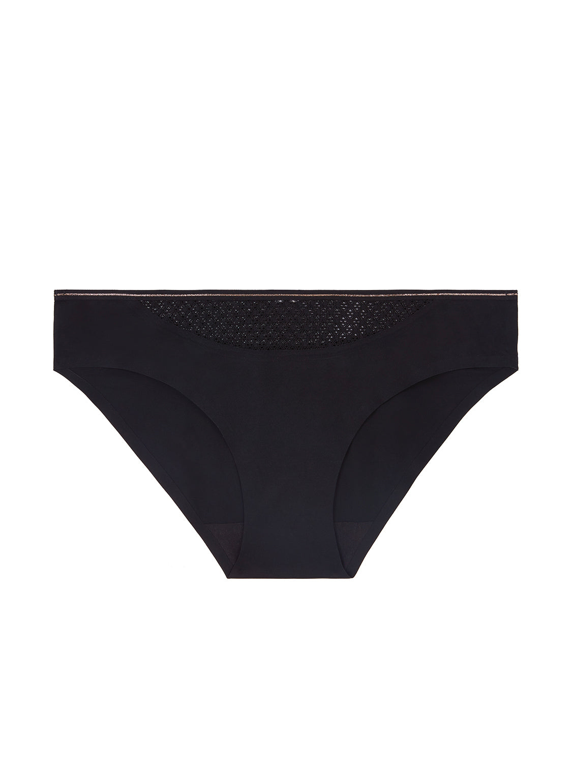 Slip mit hohem Bund - Schwarz