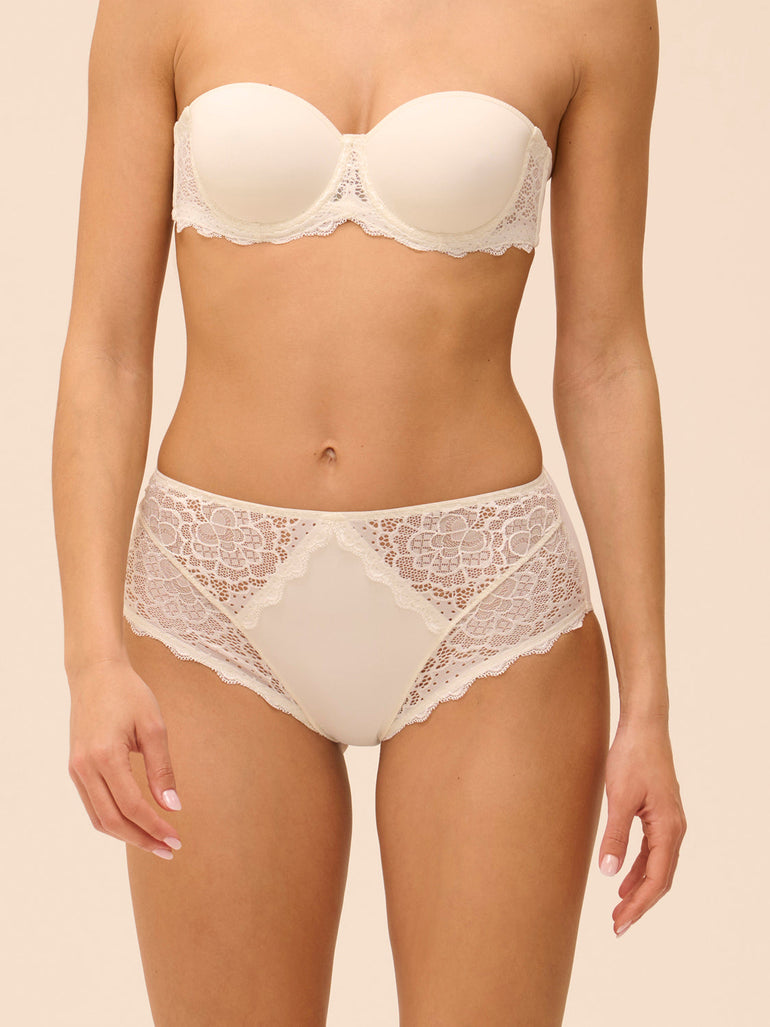 High-Waist-Slip. - Natur
