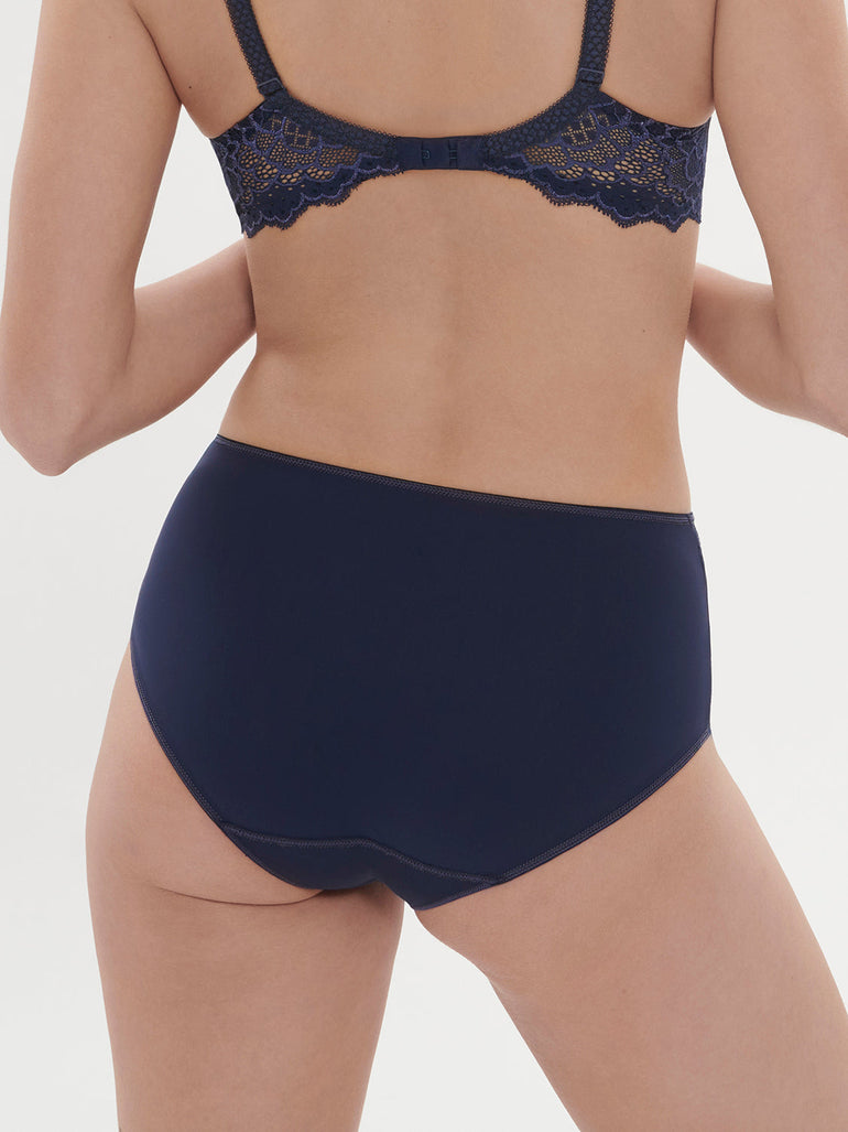 High-Waist-Slip. - Tintenblau