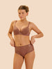 High-Waist-Slip. - Kokosbraun
