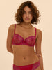 Half-Cup-BH - Regenbogenrot