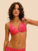 Plunge-Push-up-BH - Fabelhaftes Rosa