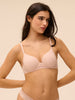 3D-BH mit tiefem Ausschnitt - Rosa Sand