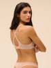 3D-BH mit tiefem Ausschnitt - Rosa Sand