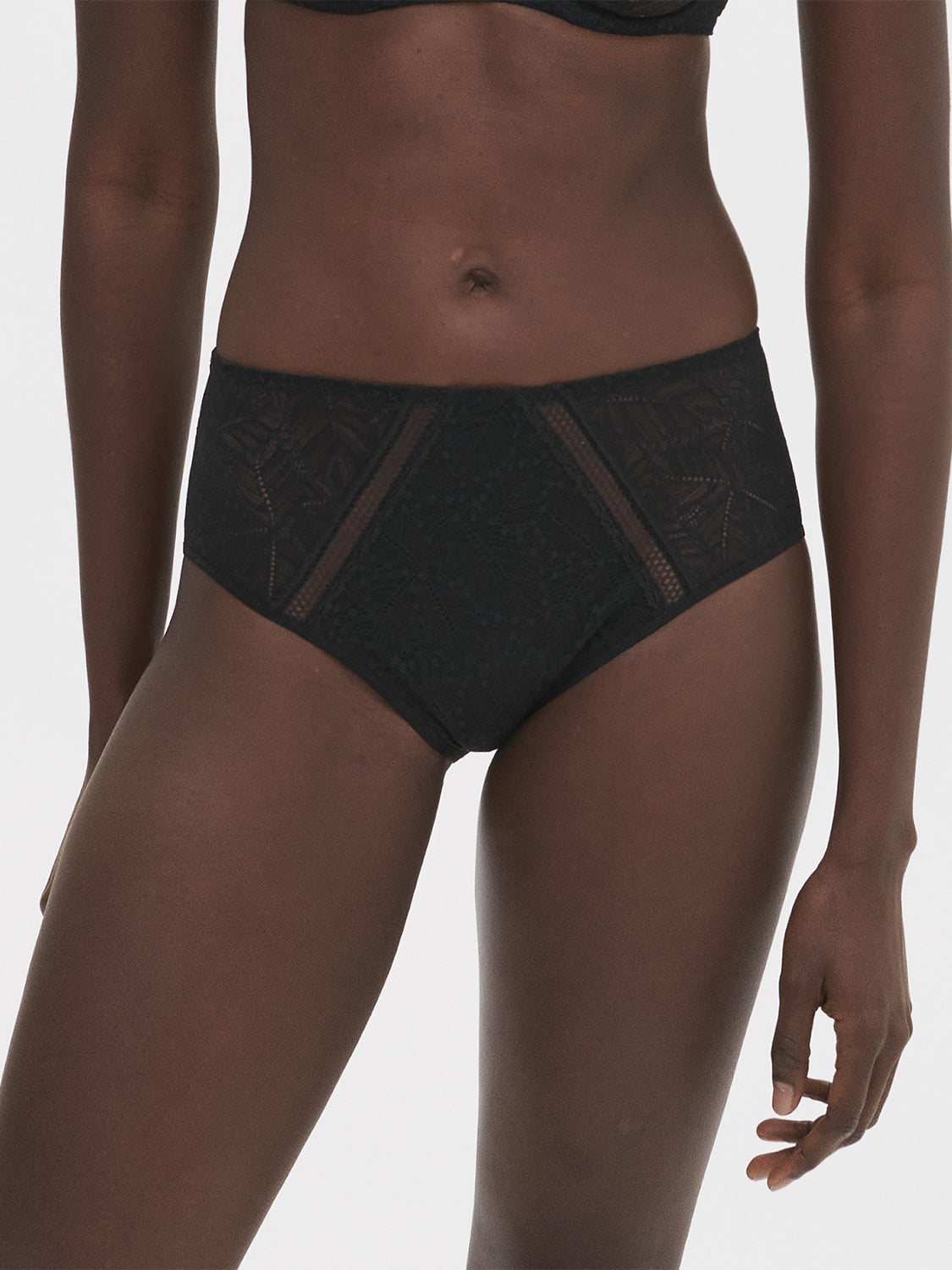 High-Waist-Slip. - Schwarz