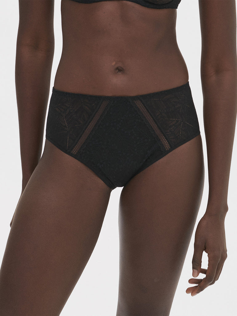 High-Waist-Slip. - Schwarz