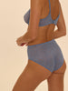 High-Waist-Slip. - Chambrayblau