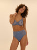 High-Waist-Slip. - Chambrayblau