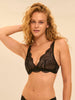 Weicher Triangel-BH mit Softcup - Schwarz