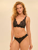 Weicher Triangel-BH mit Softcup - Schwarz