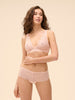 Weicher Triangel-BH mit Softcup - Puderrosa