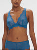 Weicher Triangel-BH mit Softcup - Vergissmeinnichtblau