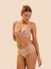 Weicher Triangel-BH mit Softcup - Rosé-Nude