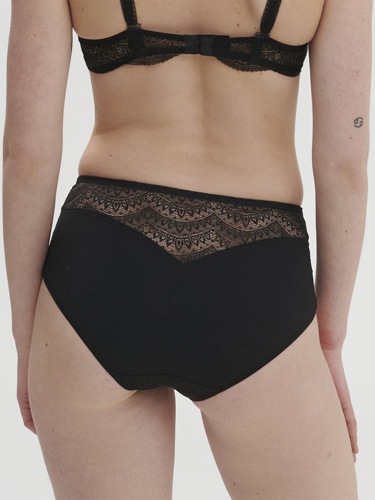 High-Waist-Slip. - Schwarz