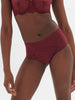 High-Waist-Slip. - Spinellrot