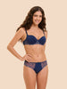 Contour-BH, 3/4 Schale aus Spacer 3D - Regenbogenblau