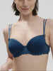 3D-Spacer-BH mit eckigem Dekolleté - Prestigeblau