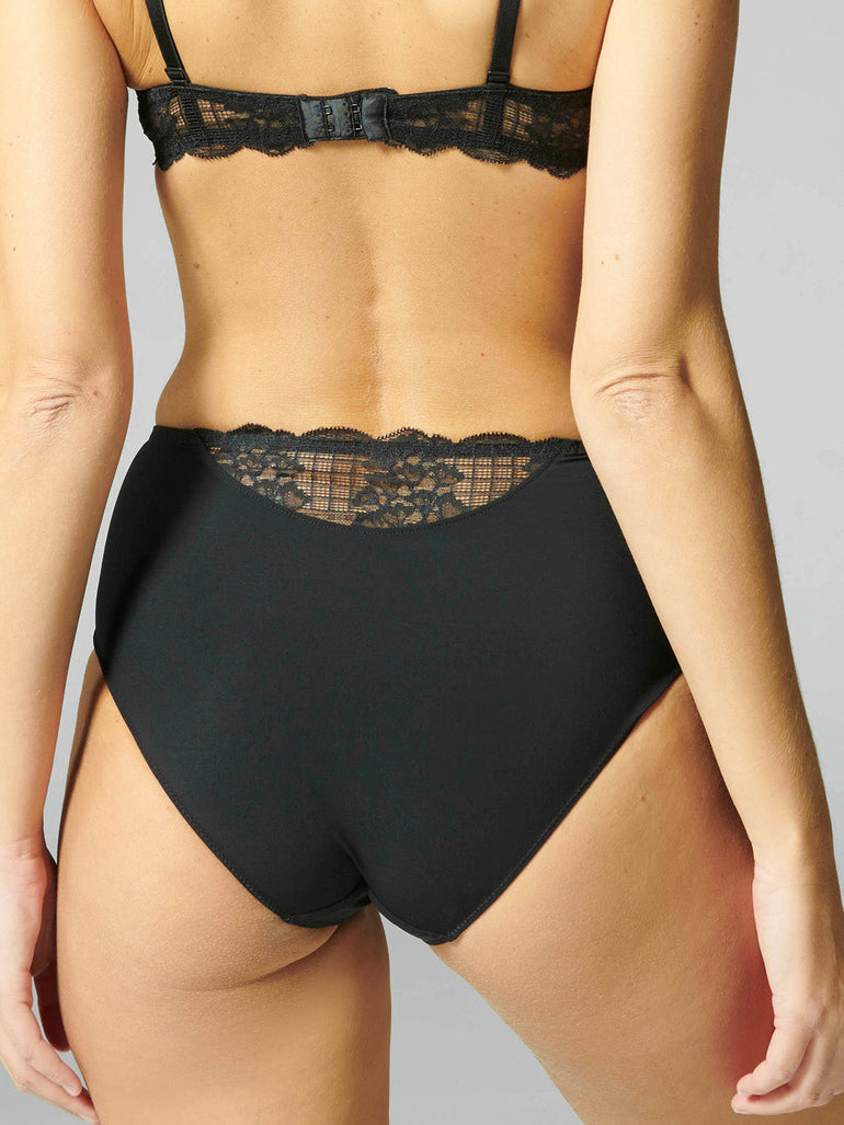 High-Waist-Slip. - Schwarz