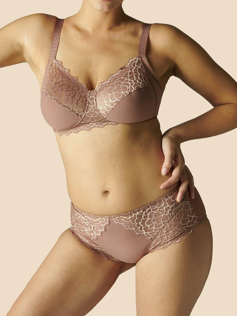 High-Waist-Slip. - Kokosbraun