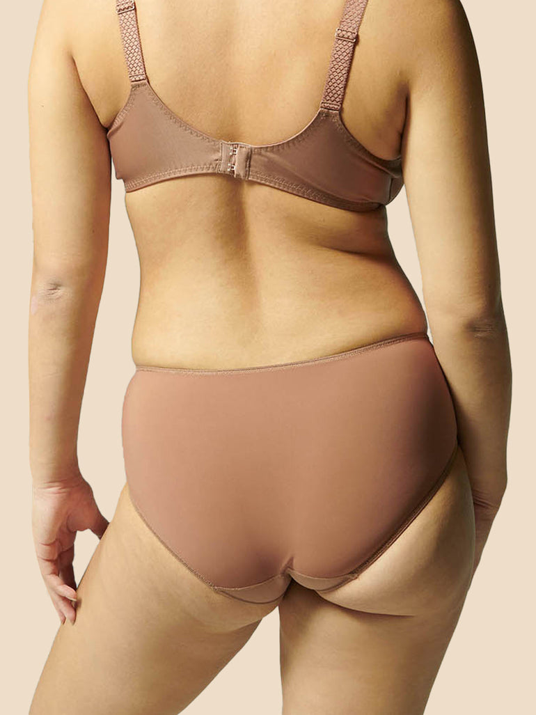 High-Waist-Slip. - Kokosbraun