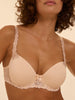 Spacer-BH mit eckigem Ausschnitt - Schickes Beige