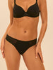 Bikini-Slip aus Baumwolle - Schwarz